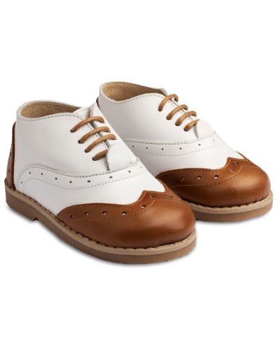 Δετό δίχρωμο brogues από...