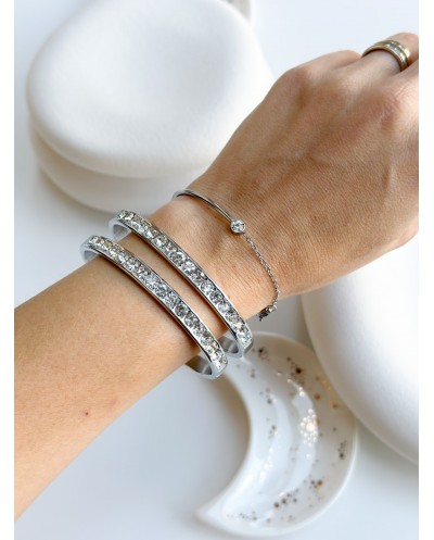 SILVER SWAROVSKI BRACELET