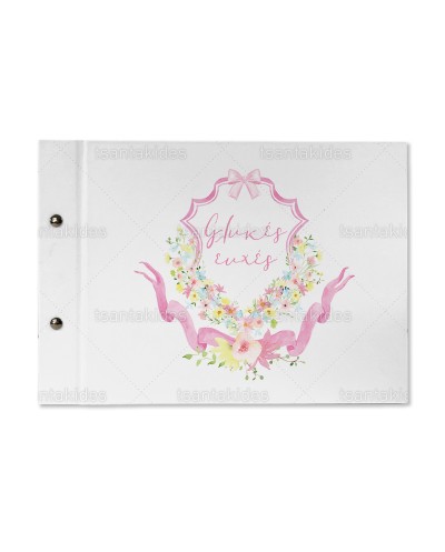 TS767 Βιβλίο Ευχών Λουλούδια